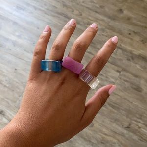 Acrylic fashion ring